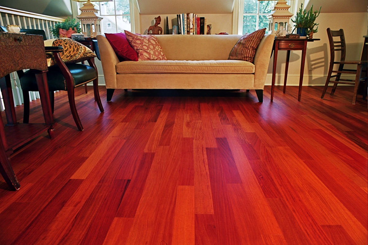 Santos Mahogany hardwood flooring installation